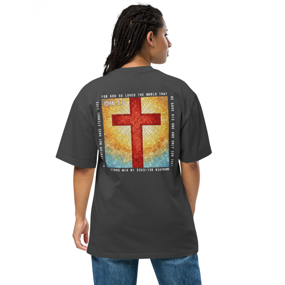 For God So Loved Mosaic Oversized Crewneck